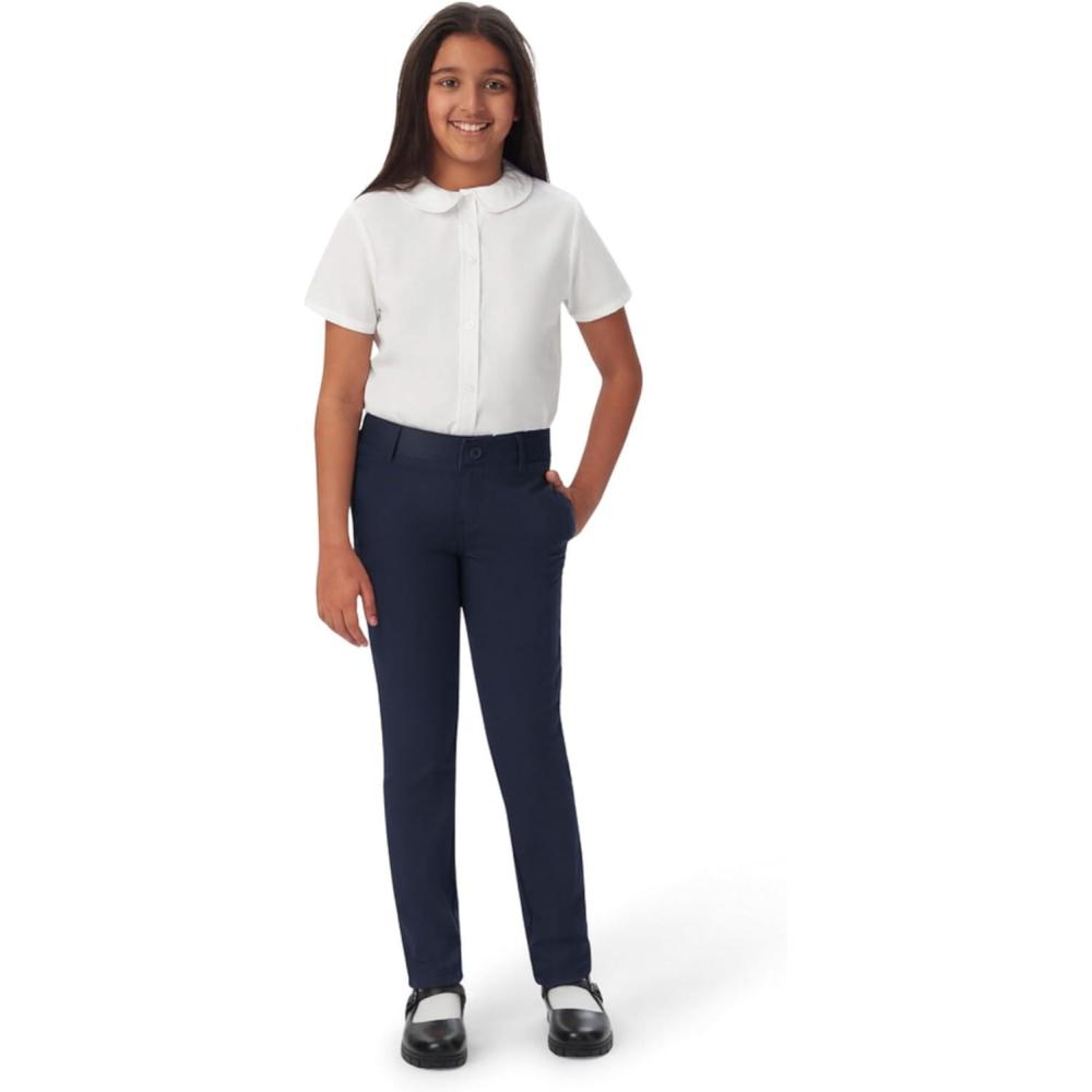 imageFrench Toast Girls Slim Fit Stretch Twill PantNavy
