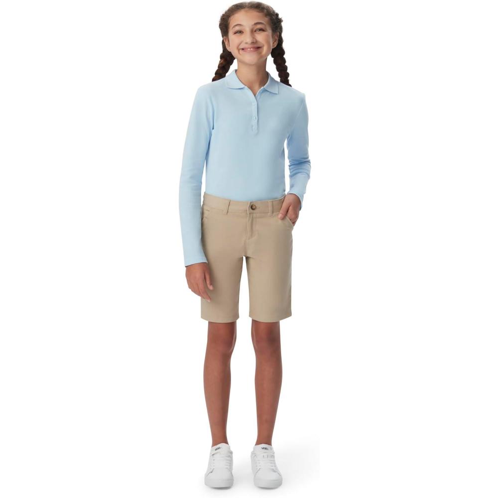 imageFrench Toast Womens Teen and Juniors Stretch Twill Bermuda ShortsKhaki