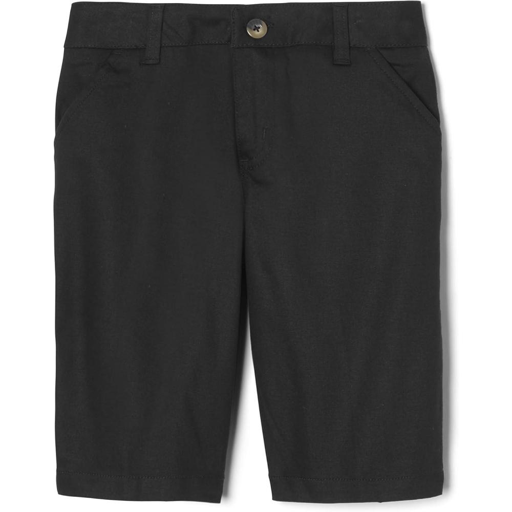 imageFrench Toast Womens Teen and Juniors Stretch Twill Bermuda ShortsSchool Uniform Black