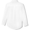 French Toast Boys’ Expandable Collar Button Down Dress Shirt with Long Sleeves (Standard & Husky)(White)