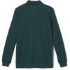 French Toast Boys Pique Polo School Uniform Shirt with Long Sleeves for Boys and Girls(Hunter Green)