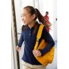 French Toast Girls Plus Size’ Uniform Long Sleeve Polo with Picot Collar (Standard & Plus)(Navy)