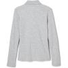 French Toast Girls Plus Size’ Uniform Long Sleeve Polo with Picot Collar (Standard & Plus)(Og Grey)