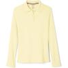 French Toast Girls Plus Size’ Uniform Long Sleeve Polo with Picot Collar (Standard & Plus)(Yellow)