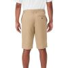 French Toast Men’s Moisture Wicking Flat Front Stretch Microfiber Performance Short(Khaki)