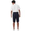 French Toast Men’s Moisture Wicking Flat Front Stretch Microfiber Performance Short(Navy)