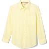 French Toast Boys’ Expandable Collar Button Down Dress Shirt with Long Sleeves (Standard & Husky)(Yellow)