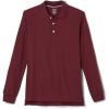 imageFrench Toast Boys Pique Polo School Uniform Shirt with Long Sleeves for Boys and GirlsBurgundy
