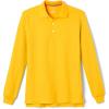 imageFrench Toast Boys Pique Polo School Uniform Shirt with Long Sleeves for Boys and GirlsGold