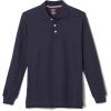 imageFrench Toast Boys Pique Polo School Uniform Shirt with Long Sleeves for Boys and GirlsNavy