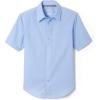 French Toast Boys Short Sleeve Classic Poplin Dress Shirt(Light Blue)