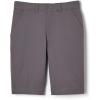 French Toast Men’s Moisture Wicking Flat Front Stretch Microfiber Performance Short(Grey)