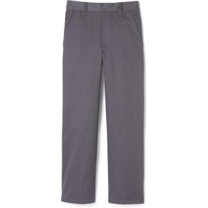 French Toast Boys Pull-On Relaxed Fit School Uniform Pant (Standard & Husky)(Heather Gray)