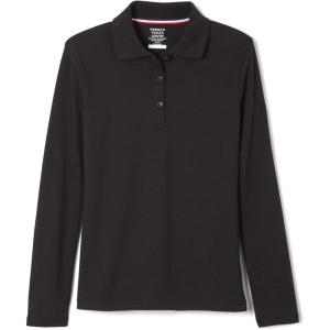 French Toast Girls Plus Size’ Uniform Long Sleeve Polo with Picot Collar (Standard & Plus)(Yellow Og)