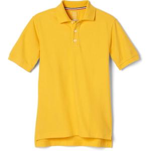 French Toast Kids’ Pique Polo (Standard & Husky)(Gold)