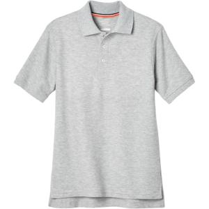 French Toast Kids’ Pique Polo (Standard & Husky)(Heather Gray)