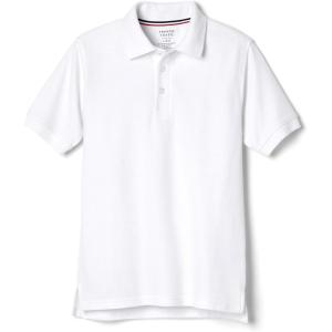 French Toast Kids’ Pique Polo (Standard & Husky)(White)