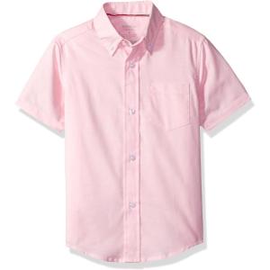 French Toast Little Boys’ Short Sleeve Oxford Dress Shirt(Pink)