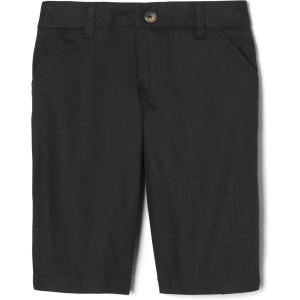 French Toast Women’s Teen and Juniors’ Stretch Twill Bermuda Shorts(School Uniform Black)