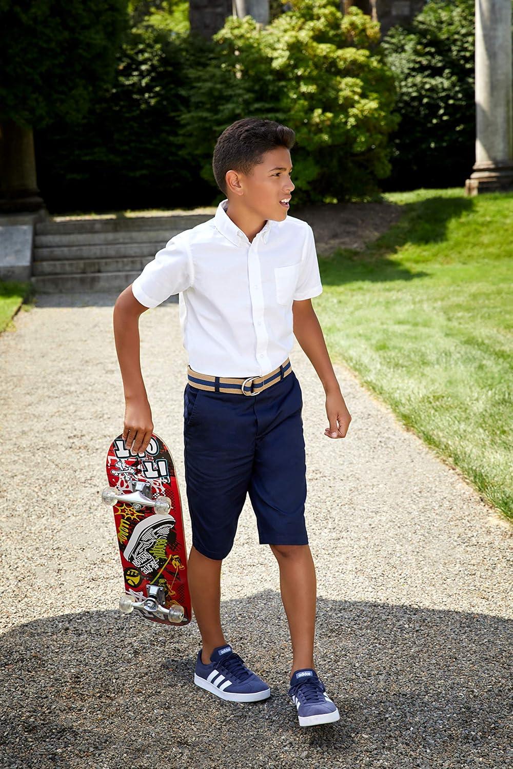 imageFrench Toast Boys Elastic Back Shorts School Uniform for KidsNavy