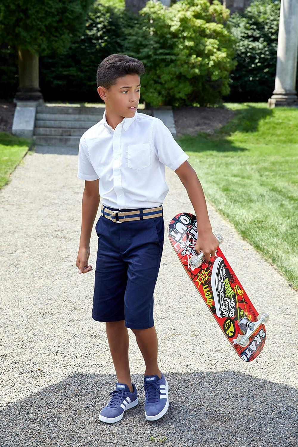 imageFrench Toast Boys Elastic Back Shorts School Uniform for KidsNavy