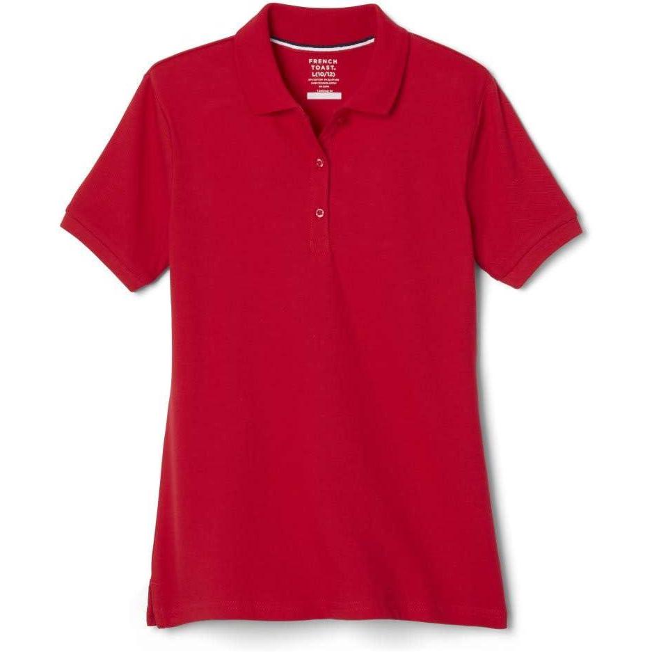 imageFrench Toast Girls Short Sleeve Stretch Pique Polo ShirtPink
