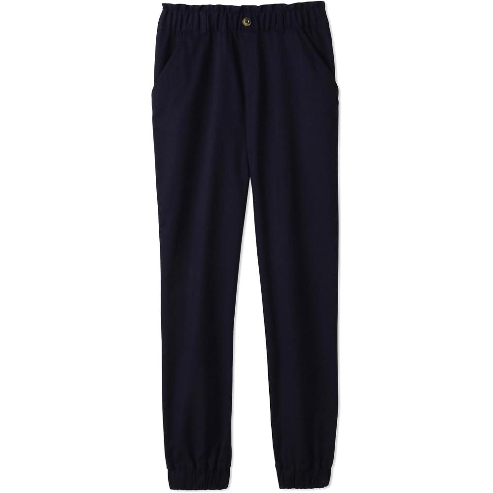 imageFrench Toast Girls Stretch Twill Jogger with Paper Bag WaistNavy