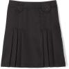 French Toast Big Girls’ Front Pleated Skirt with Tabs(Black)