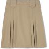 French Toast Big Girls’ Front Pleated Skirt with Tabs(Khaki)