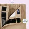 French Toast Boys Adaptive Updated Relaxed Fit Twill Pants with Hook and Loop Closure and Pull-Apart Leg Openings(Khaki)
