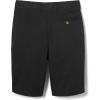 French Toast Boys’ Adjustable Waist Flat Front Chino Bermuda Shorts with Stretch (Standard & Husky), Black, 14