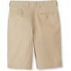 French Toast Boys’ Adjustable Waist Flat Front Chino Bermuda Shorts with Stretch (Standard & Husky), Khaki, 14