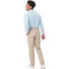 French Toast Boys’ Adjustable Waist Straight Fit Stretch Twill Chino Pant(Khaki)