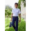 French Toast Boys’ Adjustable Waist Straight Fit Stretch Twill Chino Pant(School Uniform Navy)