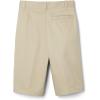 French Toast Boys’ Adjustable Waist Stretch Flat Front Shorts (Standard & Husky) for School Uniform(Khaki)
