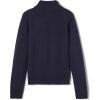 French Toast Boys’ Zip Front Sweater(Navy Blue)