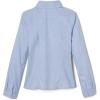 French Toast Girls’ Fitted Wrinkle-Resistant Long Sleeve Oxford Shirt(Light Blue)