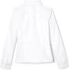 French Toast Girls’ Fitted Wrinkle-Resistant Long Sleeve Oxford Shirt(White)