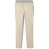 French Toast Girls Pull On Skinny Fit Stretch Pants with Elastic Waist and Pockets, School Uniform for Kids(Khaki)