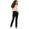 French Toast Girls’ Pull-On Straight Fit Stretch Twill Pant(School Uniform Black)