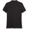 French Toast Girls’ Short Sleeve Stretch Pique Polo Shirt(Black)