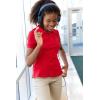 French Toast Girls’ Short Sleeve Stretch Pique Polo Shirt(Red)