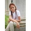 French Toast Girls’ Short Sleeve Stretch Pique Polo Shirt(White)