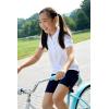 French Toast Girls’ Short Sleeve Stretch Pique Polo Shirt(White)