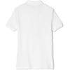French Toast Girls’ Short Sleeve Stretch Pique Polo Shirt(White)