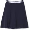 French Toast Girls Stretch Contrast Waistband Scooter School Uniform Skirt(Navy)