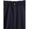 French Toast Girls’ Stretch Twill Jogger with Paper Bag Waist(Navy)