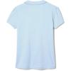 French Toast Toddler Girls Short Sleeve Peter Pan Collar Polo(Light Blue)