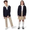 French Toast Unisex Anti-pill V-neck (Standard & Husky) School Uniform Cardigan Sweater(Burgundy)