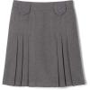 French Toast Big Girls’ Front Pleated Skirt with Tabs(Heather Gray)